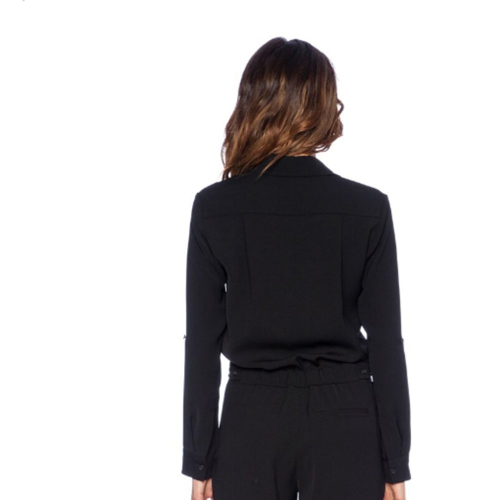 Vince Black Button Down Jumpsuit - image 3